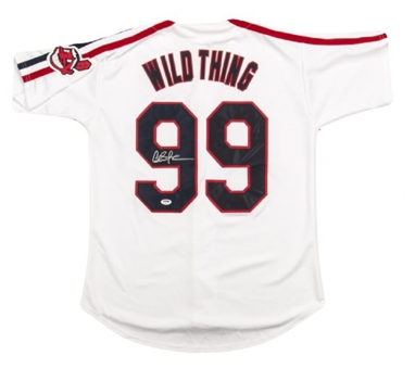 Charlie Sheen Signed Cleveland Indians "Wild Thing" Jersey
